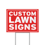 Double Sided Lawn Sign with H Stand