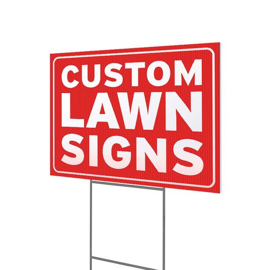 Double Sided Lawn Sign with H Stand