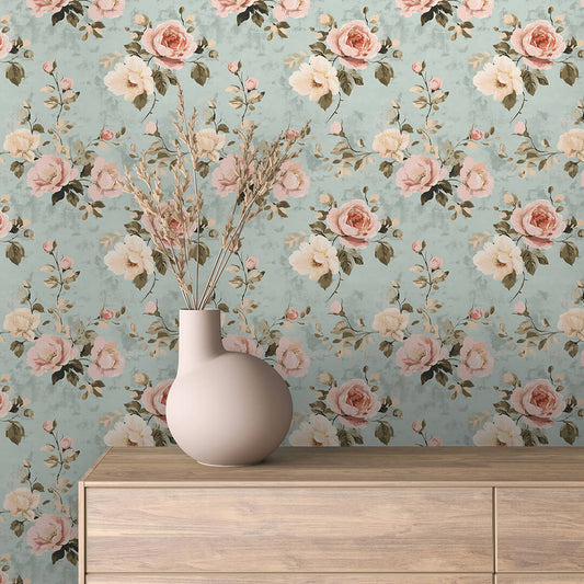 Midnight Botanical Luxe Wallpaper