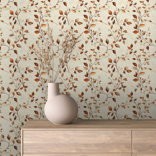 Distressed Forest Garden Wallpaper