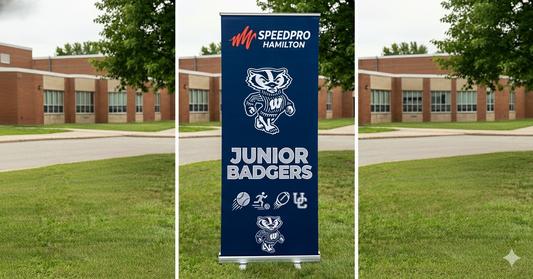 School Sports Team Banner Stand 800
