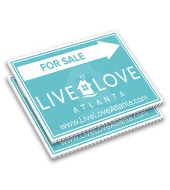 Double Sided Lawn Sign with H Stand