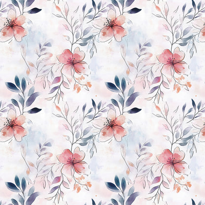 Heritage Roses & Foliage Wallpaper