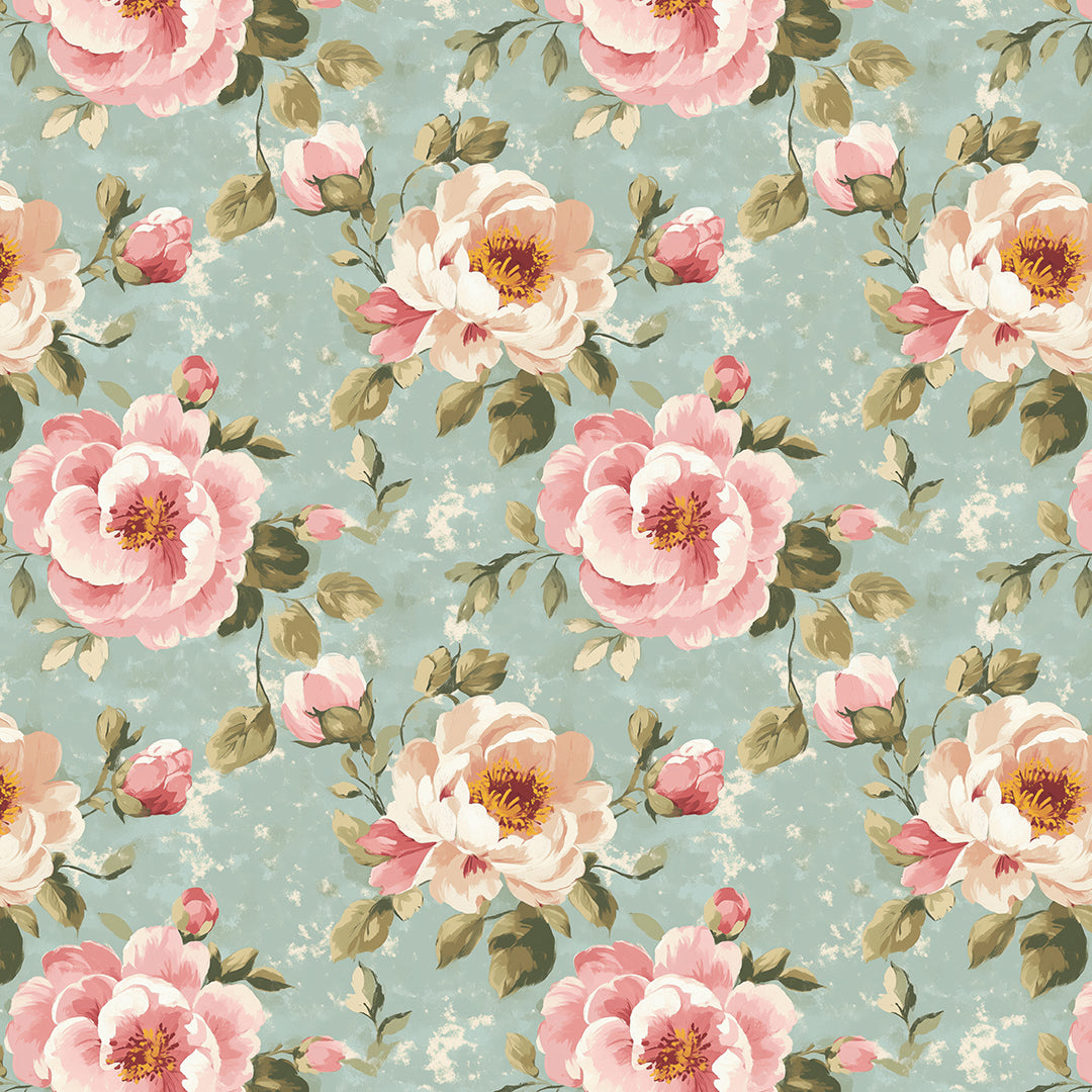 Botanical Sketch Romance Wallpaper