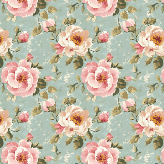 Botanical Sketch Romance Wallpaper
