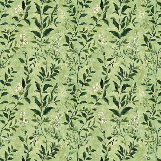 Midnight Botanical Glamour Wallpaper