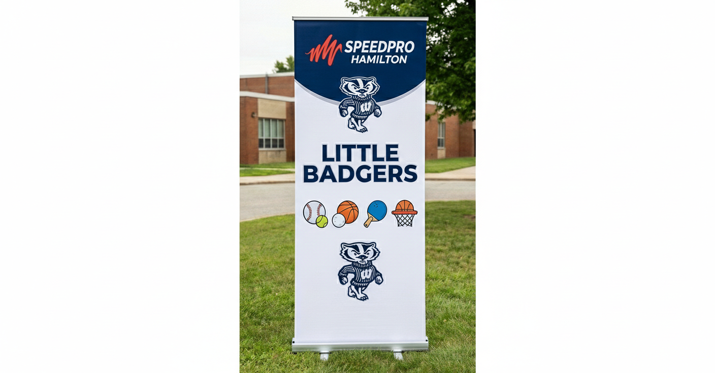 School Sports Team Banner Stand 800