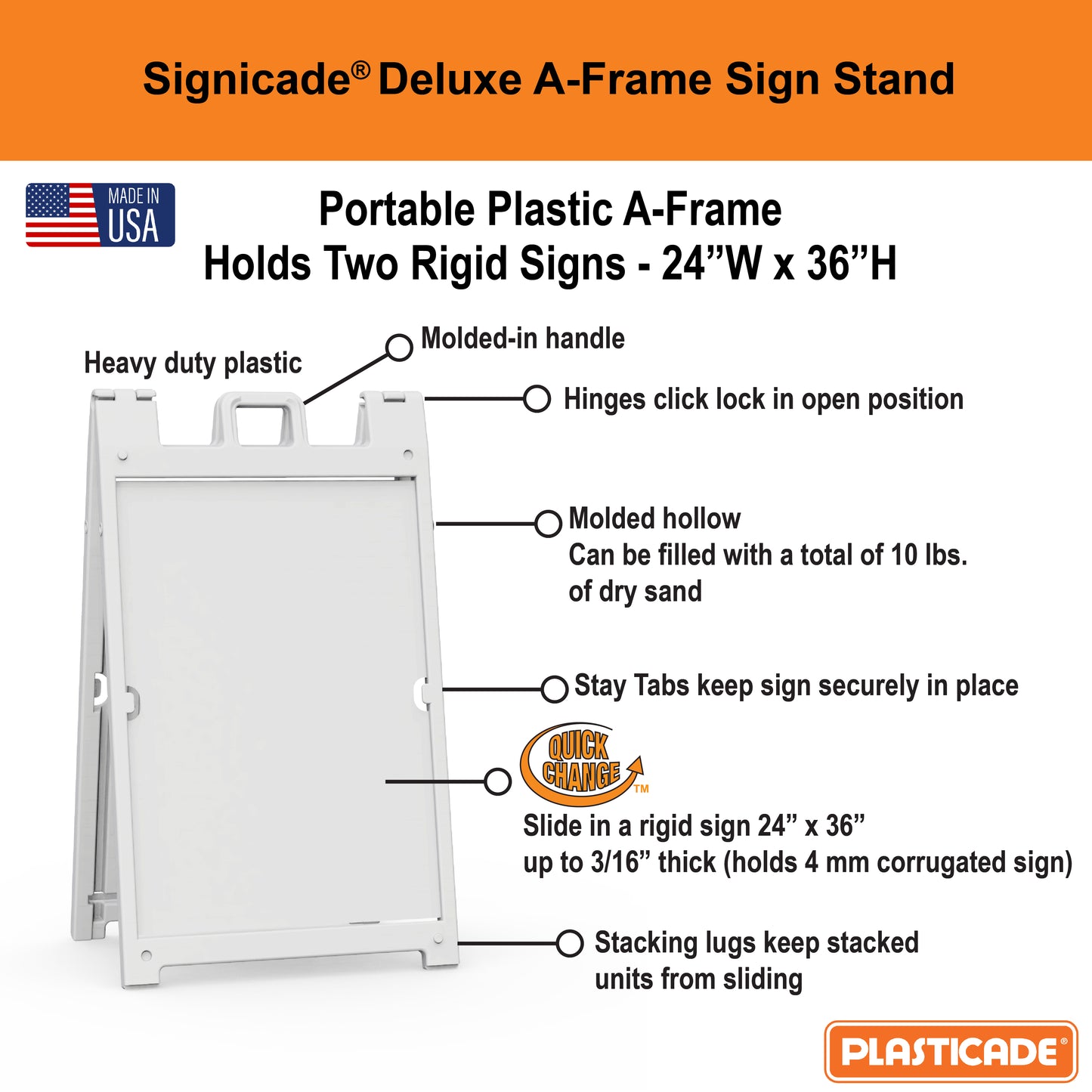 Signicade Deluxe Sandwich Board