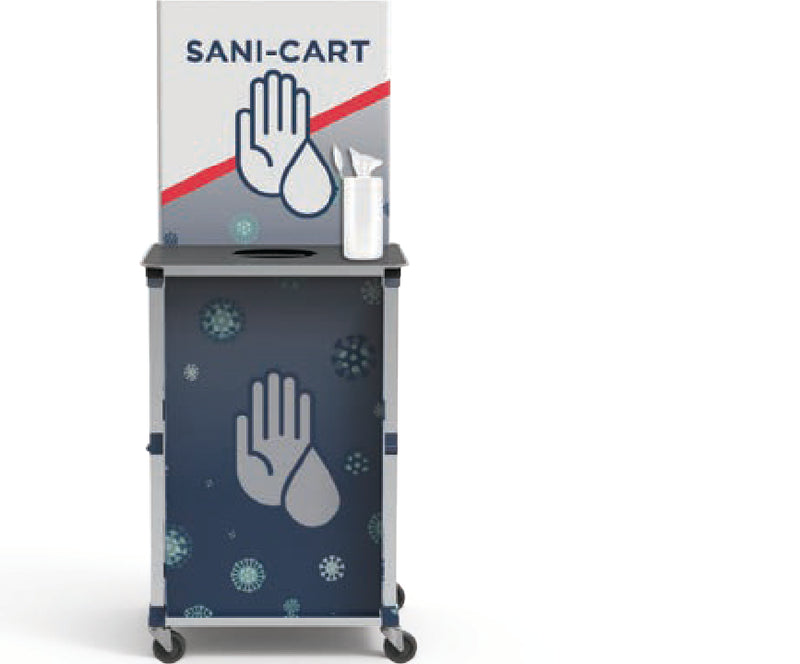 Sani Cart Mini On Wheels With Graphic 