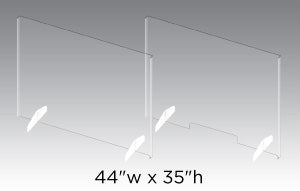 Clear Acrylic Sneeze Guards For Tabletops